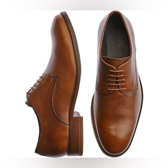 Cole Haan Other - Men’s Cole Haan Williams British Tan Plain Toe Derby Oxford Casual Dress Shoes